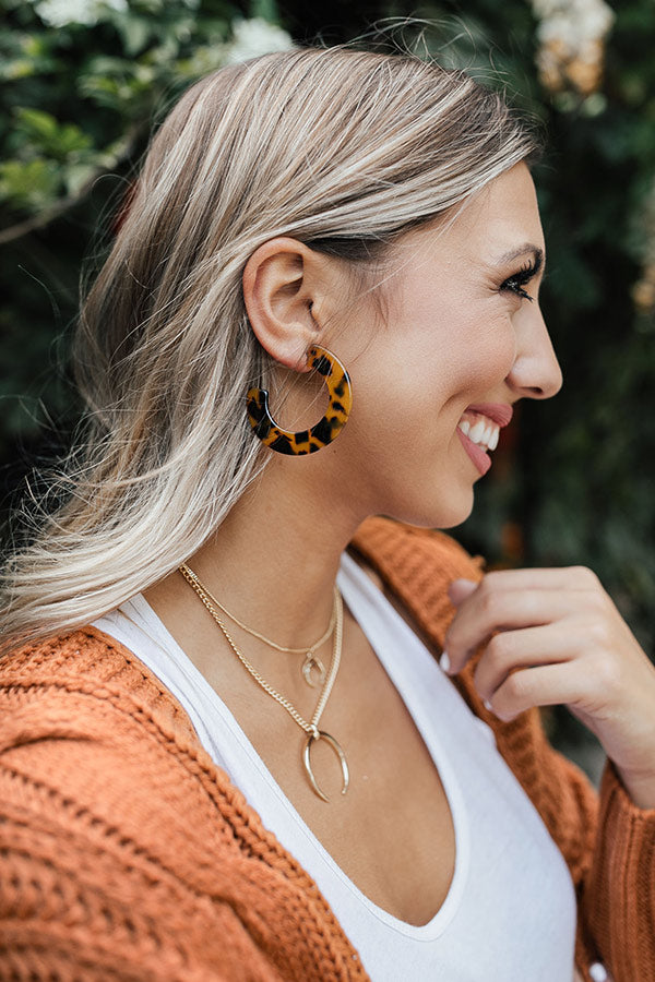 Echo Park Earrings In Tortoiseshell