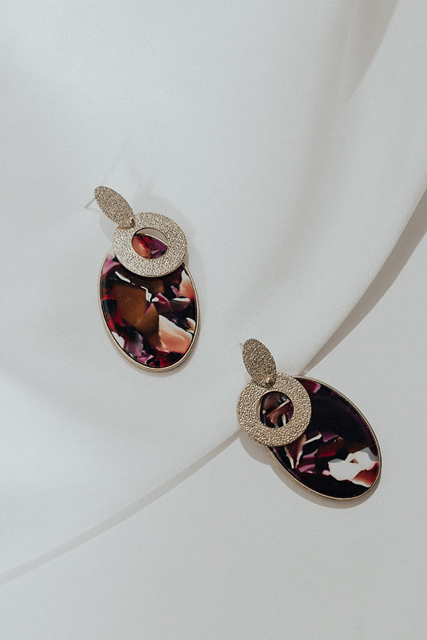 Beyond Beautiful Earrings In Purple
