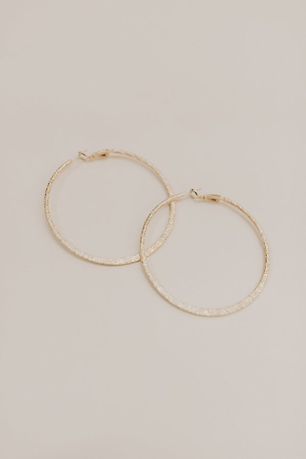Up The Ante Hoop Earrings