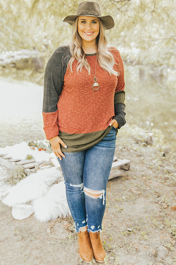 Calls For Lattes Color Block Shift Top Curves Image - 1