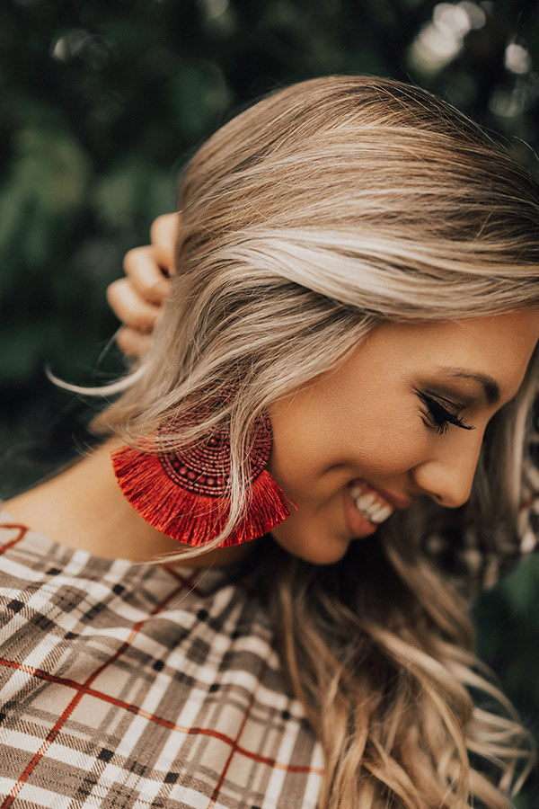 Cabo Calling Earrings In Merlot