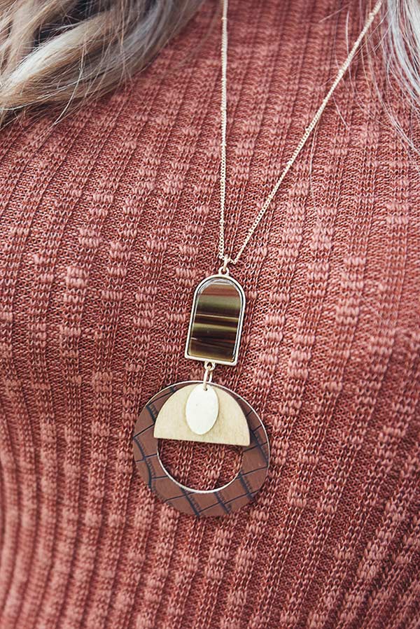 Trending Now Necklace In Brown