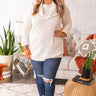 Manhattan Mornings Tunic Sweater in Ivory Curves Image - 1