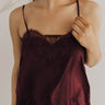 New York Nights Satin Tank In Windsor Wine Image - 1