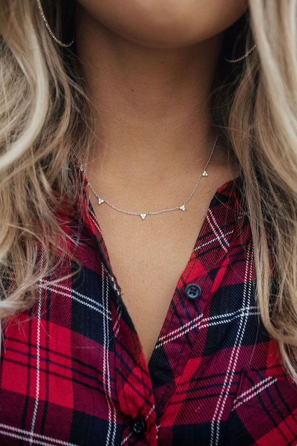 Lookin' Sharp Choker in Silver