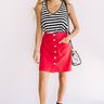 Going All Out Stripe Tank in Black Image - 1
