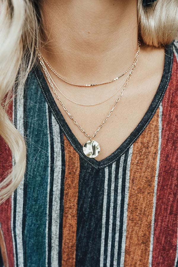 Total Gold Mine Layered Necklace