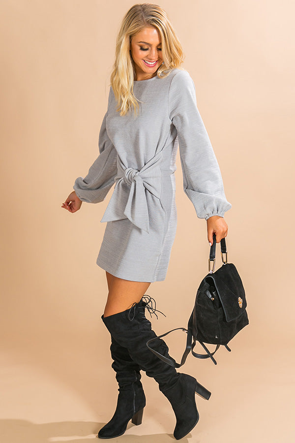 Pinot In Colorado Sweater Dress In Grey Image - 1