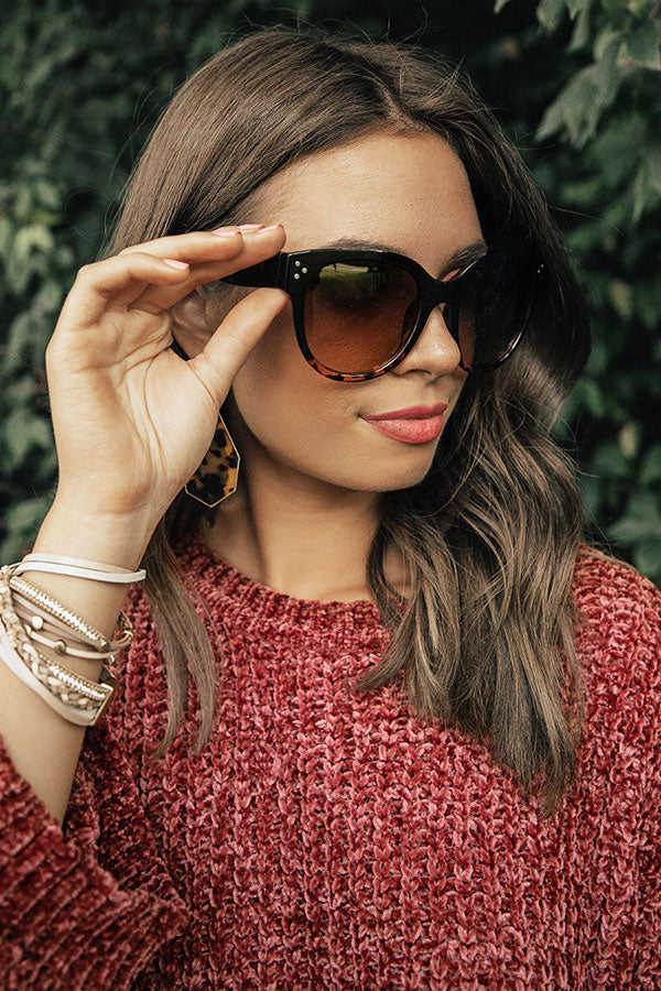 Eyes On The Prize Sunnies In Ombre Tortoiseshell