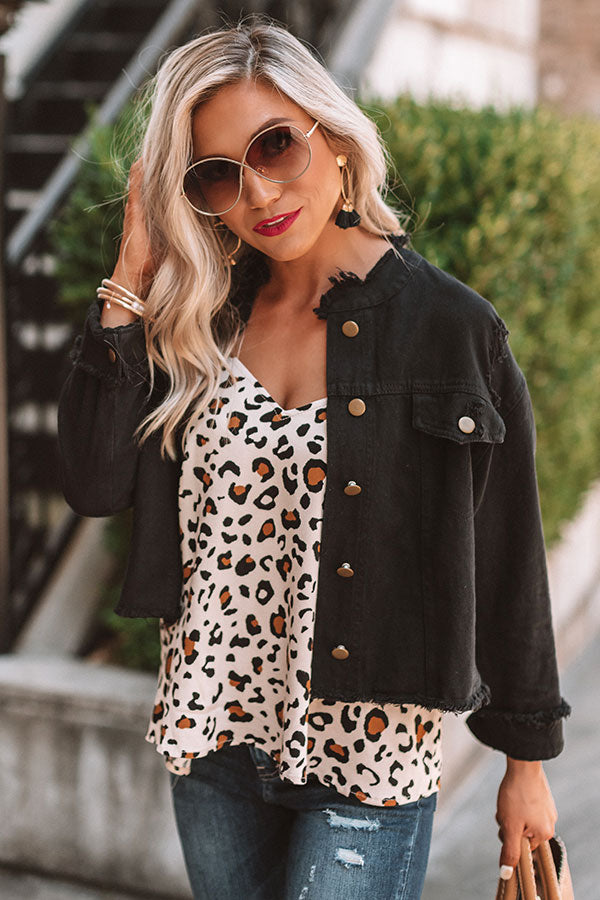 The Arden Distressed Denim Jacket