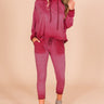 Time To Chill Vintage Wash Hoodie In Sangria Image - 1