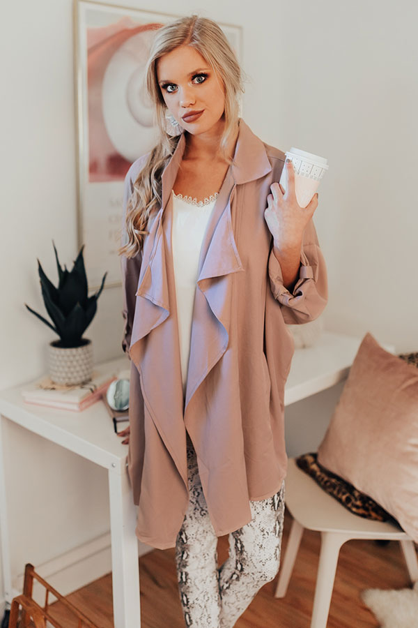 Adventure Awaits Light Weight Jacket In Birch