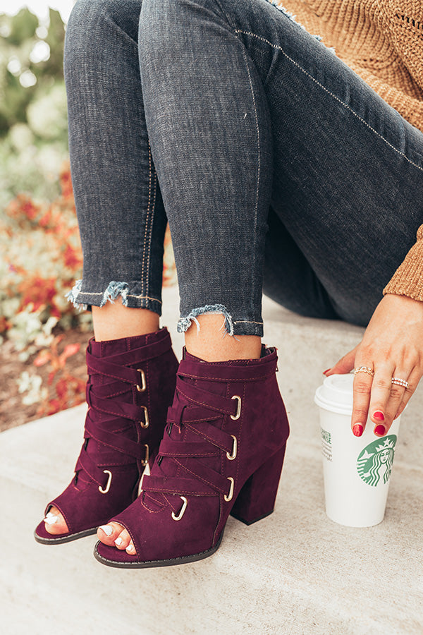 The Celine Peep Toe Bootie