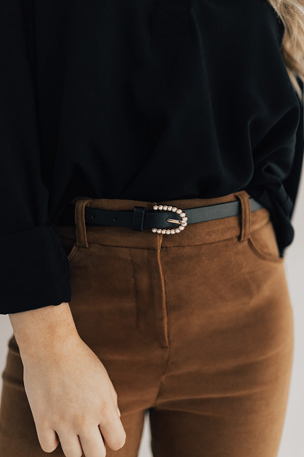 Champagne Perfection Belt in Black