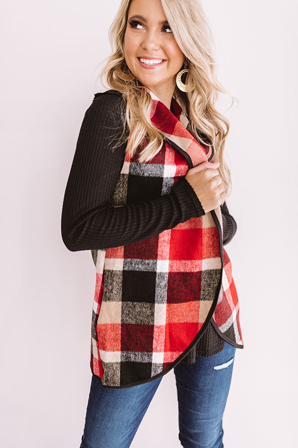 Colorado Cafe Plaid Vest Image - 1
