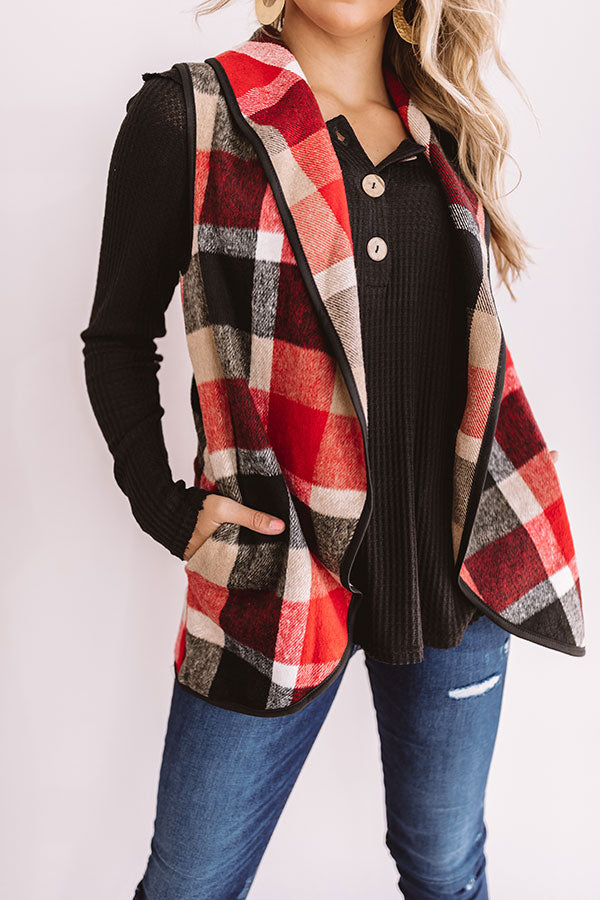 Colorado Cafe Plaid Vest Image - 1
