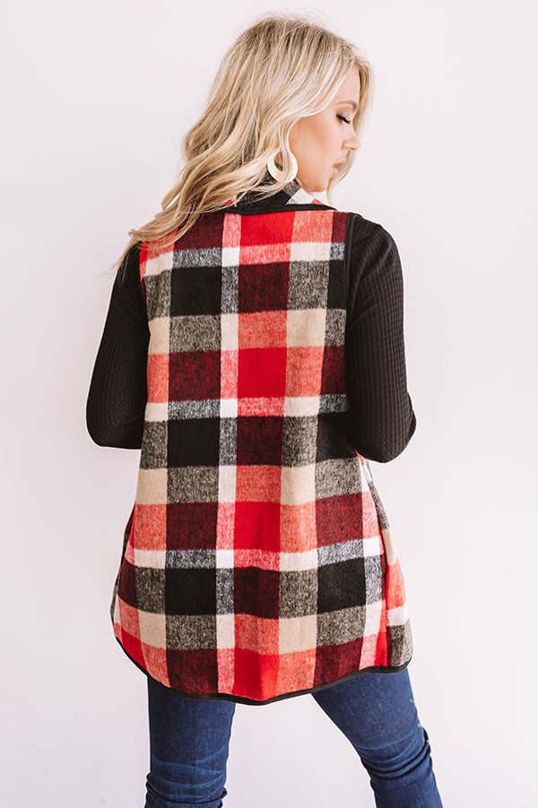 Colorado Cafe Plaid Vest Image - 1