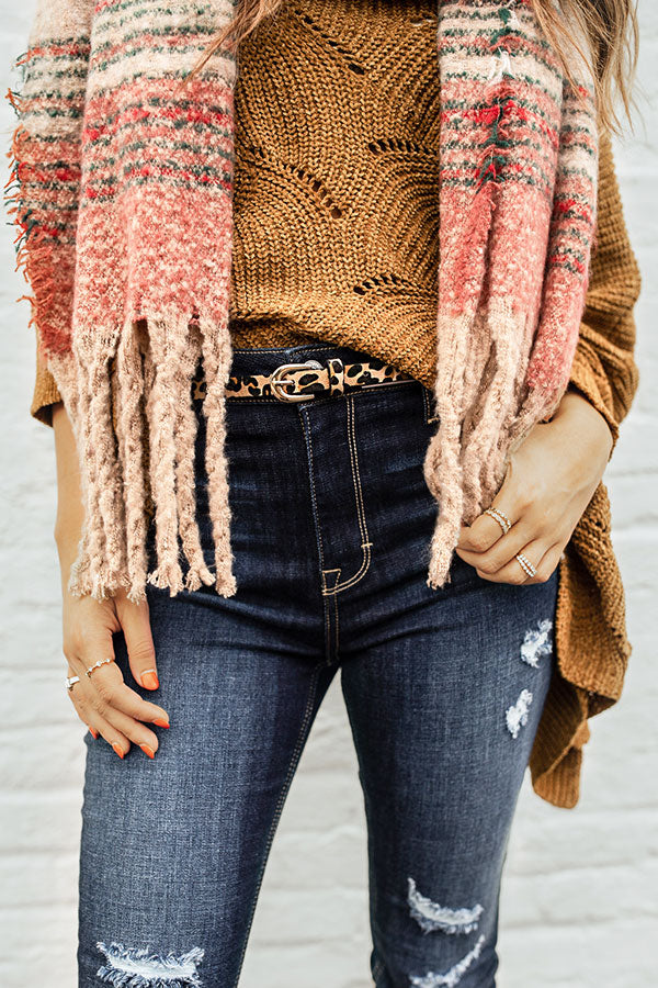 All The Spots Belt in Tan