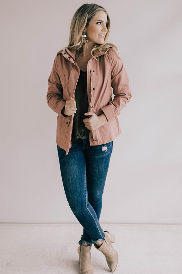Chilled Wine Divine Lightweight Jacket In Blush