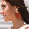 A List Only Earrings In Rust Image - 1