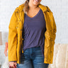 Colorado Cabin Lightweight Jacket In Mustard Curves Image - 1