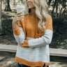 Moonlight Magic Color Block Sweater in Honey Image - 1