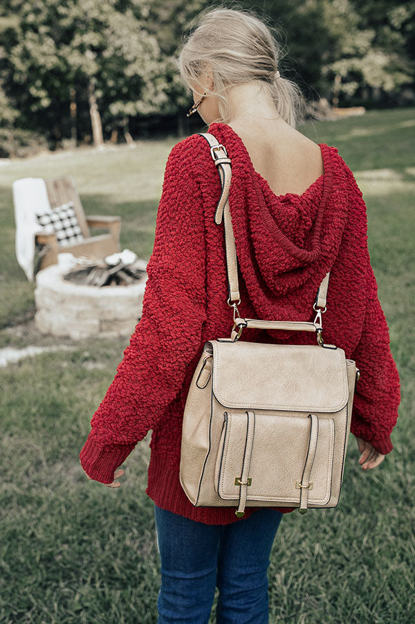 Touring Rome Backpack in Beige