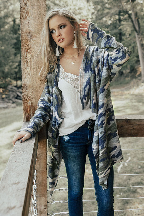 Camo Retreat Cardigan