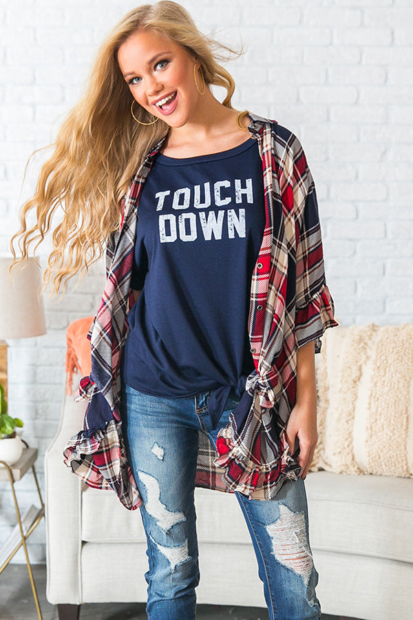 Stargazing And S'mores Shift Tunic In Navy