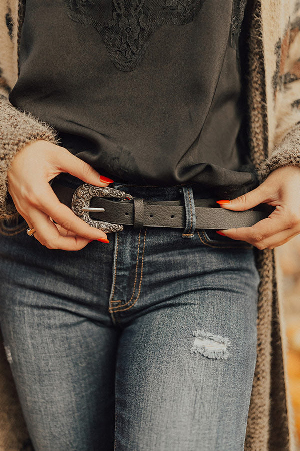 Finishing Touch Belt In Black