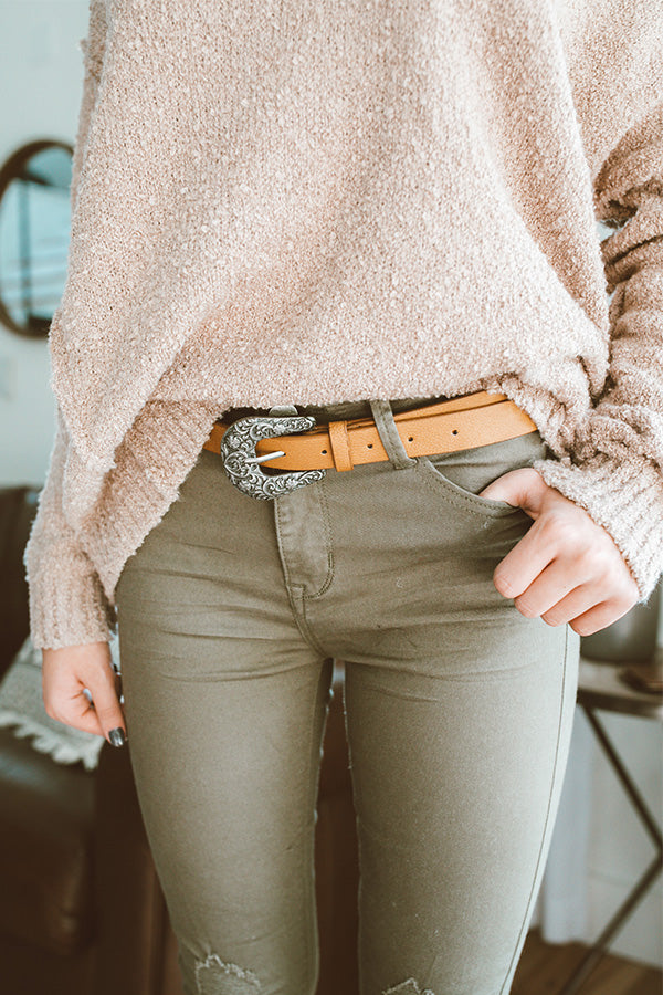 Finishing Touch Belt In Brown