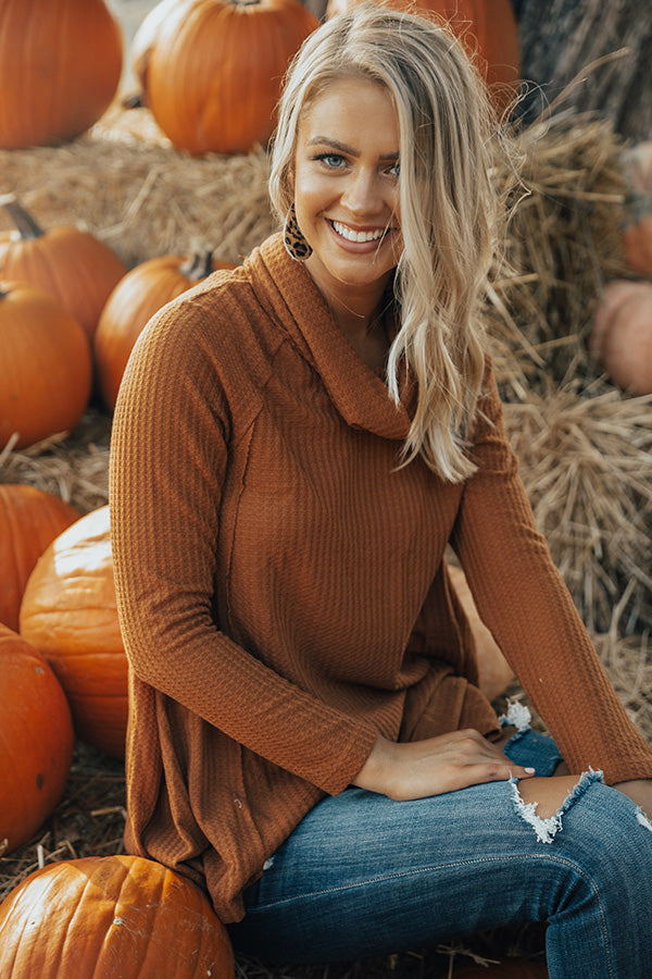 S'more Love Waffle Knit Shift Top