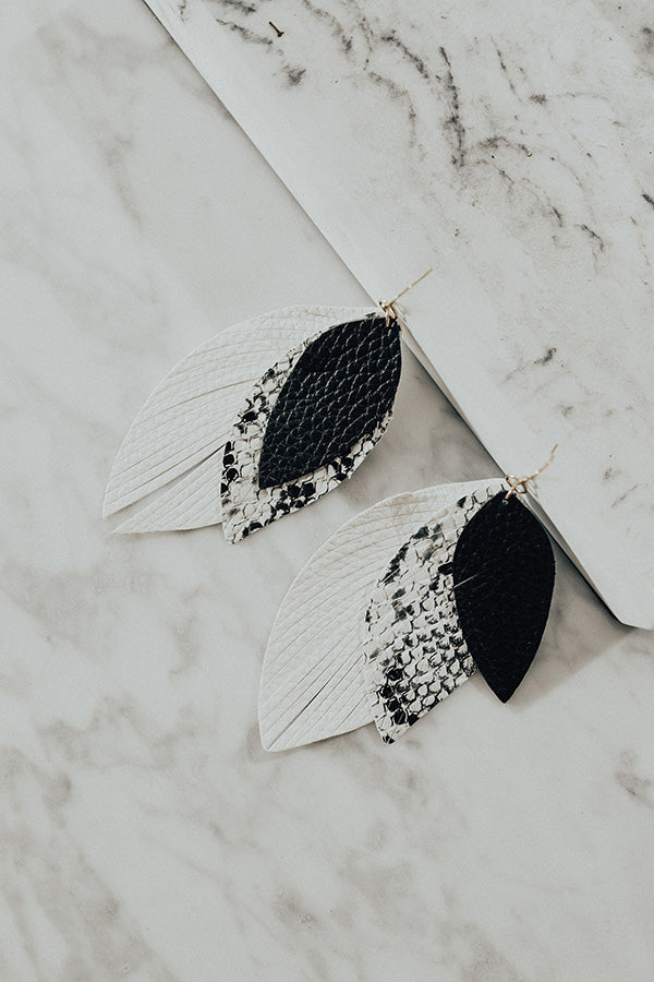 Sipping In Sonoma Earrings In Black