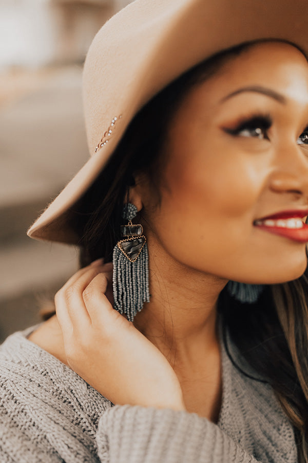 NYC Haute Spot Earrings In Grey