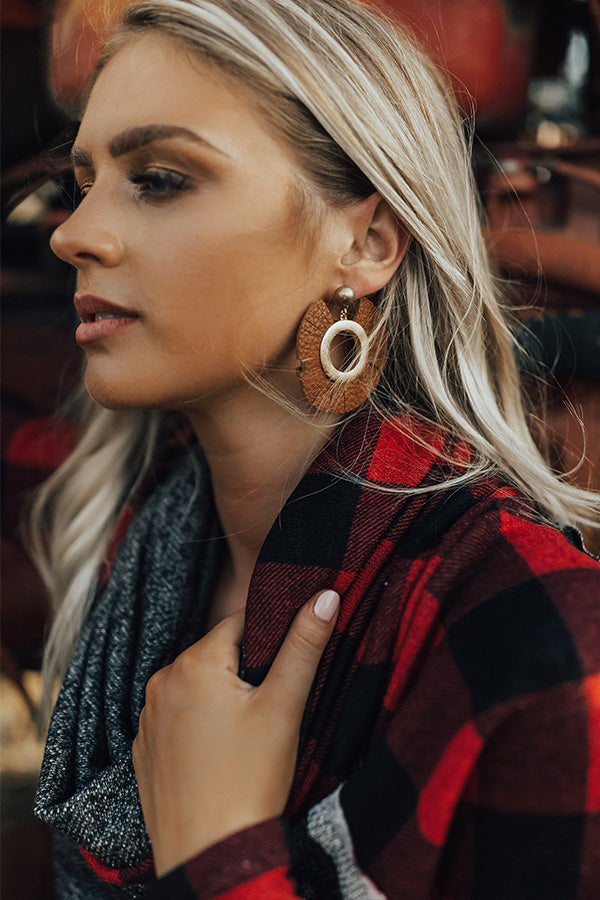 The City Scene Earrings In Maple