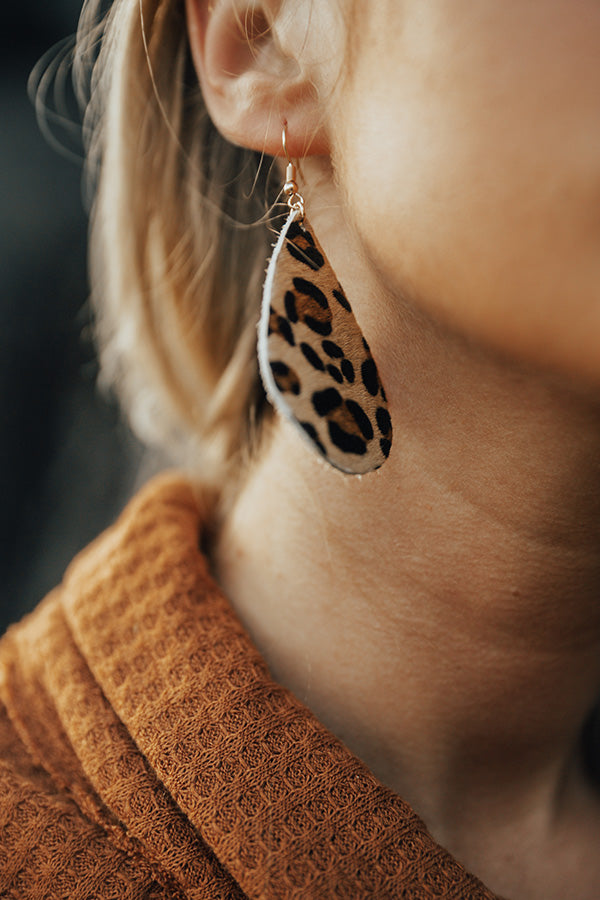 Drive Me Wild Leopard Earrings