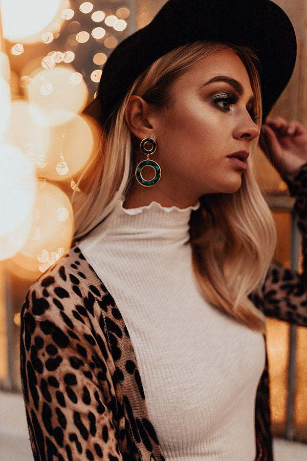 Backstage Pass Earrings In Green