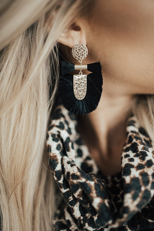 Cirque De Chic Earrings In Black