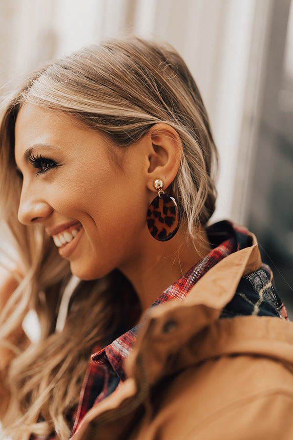 Stealing The Spotlight Tortoiseshell Earrings