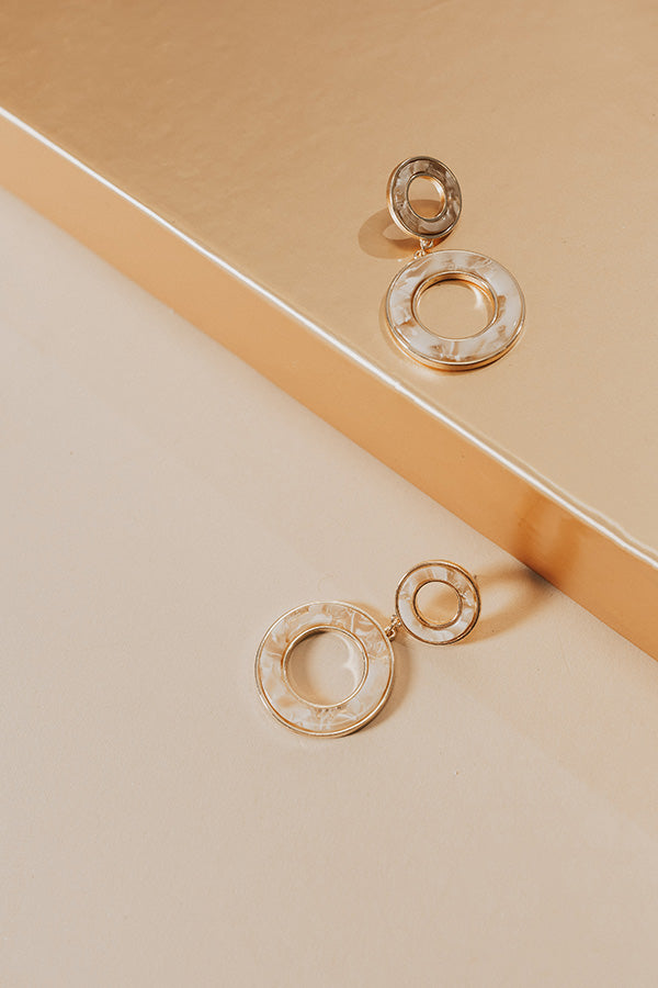 Backstage Pass Earrings In Cream