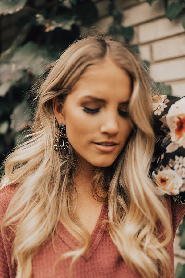 Romance Ready Earrings in Black