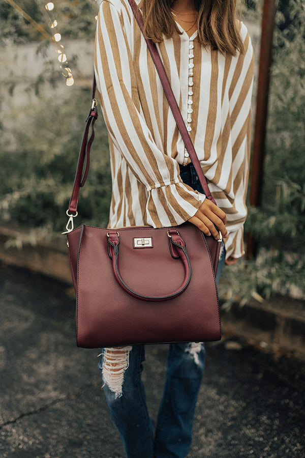 The Chandler Tote in Wine