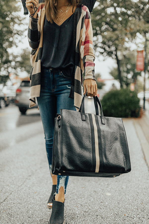 The Jet Set Tote in Black