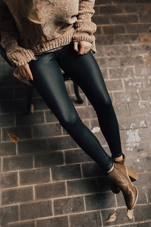 The Rhiannon Faux Leather High Waist Legging