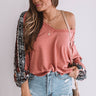 Rome Runway Shift Top in Coral Image - 1