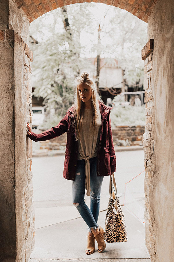 Colorado Cabin Lightweight Jacket In Windsor Wine Image - 1