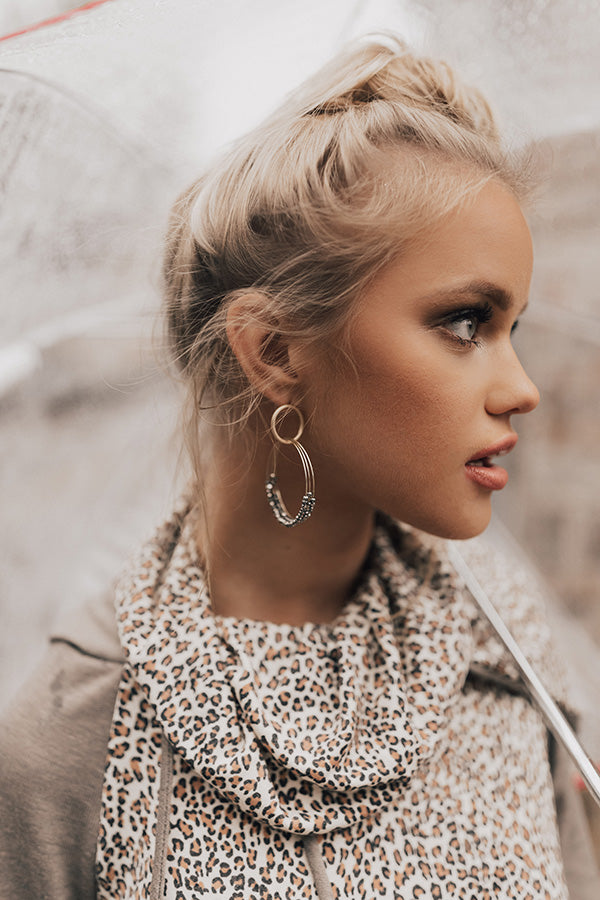 Loop De Loop Earrings in Charcoal