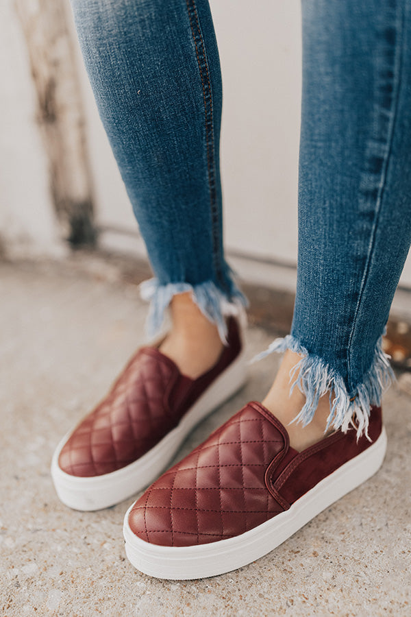 The Camden Sneaker In Wine