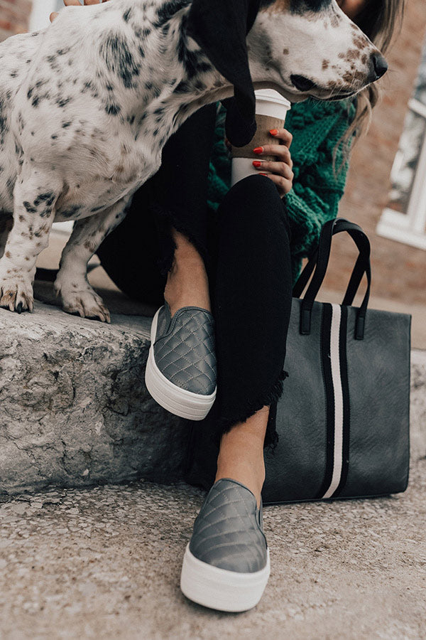 The Camden Sneaker In Dark Grey