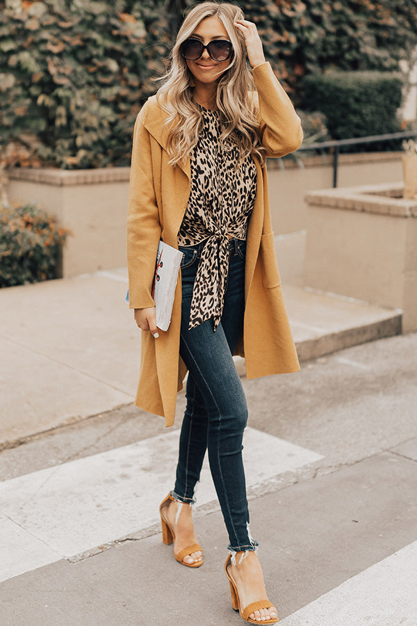 Instant Classic Cardigan In Primrose Yellow